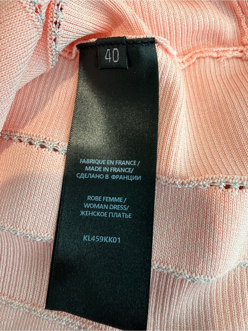 Balmain Pink Knit Cardigan with Gold Buttons - Picture 6 of 8